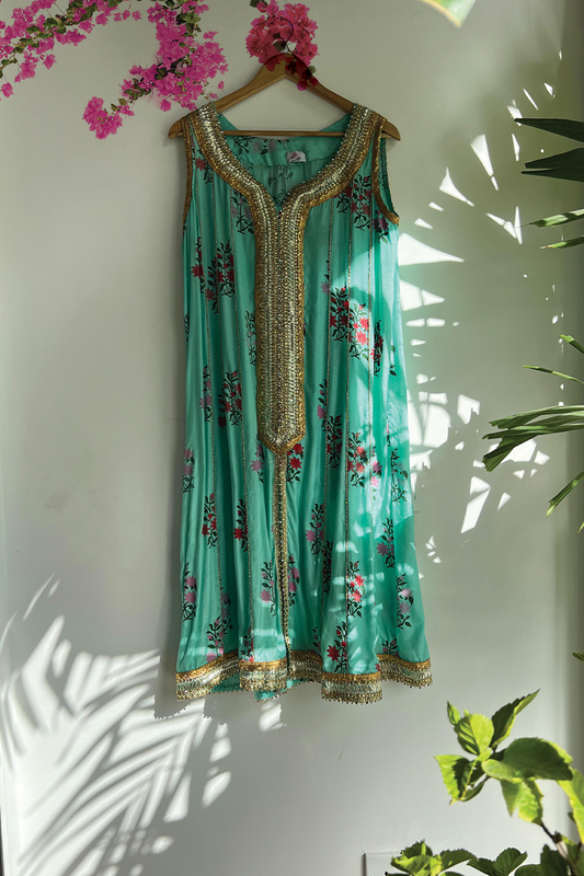 Front Open Turquoise Kalidar